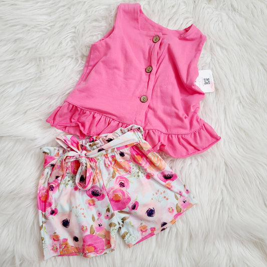 Kid's Frilly Tank and Short Set