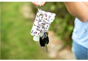 Come in Hand-y Sanitizer Keychain