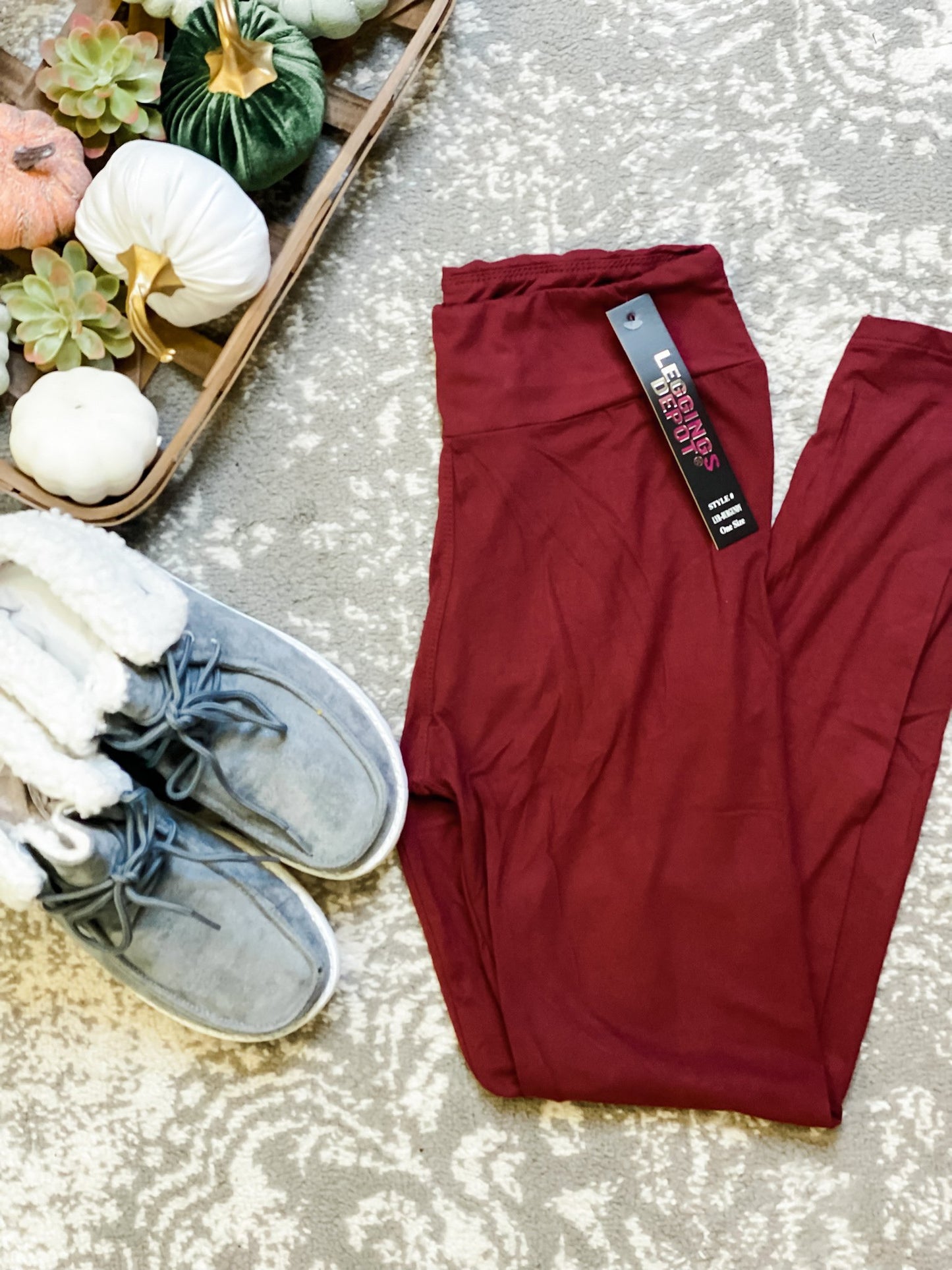 DULUTH Leggings Depot Burgundy Leggings