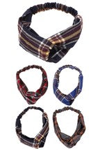 Plaid Print Headwrap