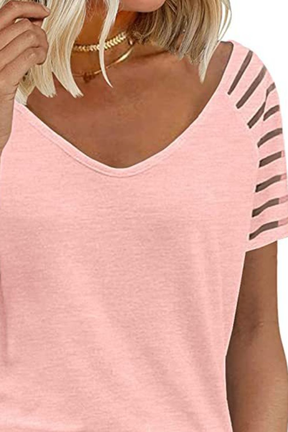 V-Neck Raglan Sleeve Tee