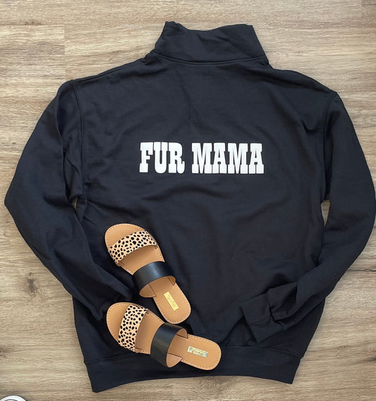 WS Fur Mama Quarter Zip Pullover PREORDER