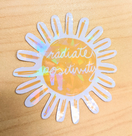 Radiate Positivity Sticker