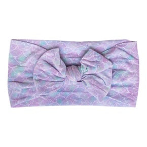 Mermaid Sparkle Nylon Bow Headwrap